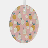 フルーツカラフル、シームレスな背景パターン。 ガラスオーナメント (正面右)