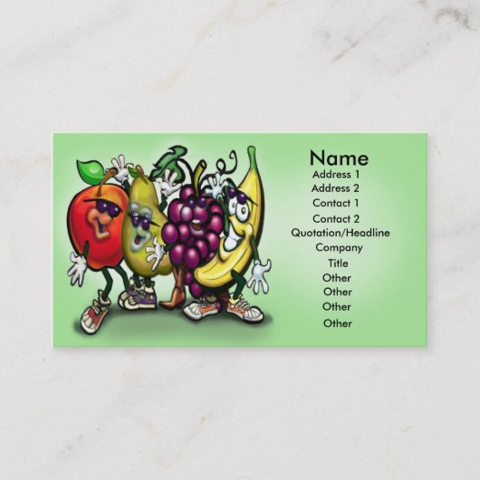 フルーツカード 名刺 (正面)