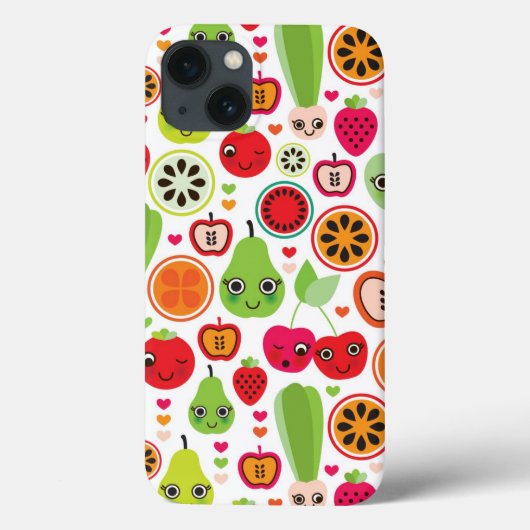 フルーツキッズイラストレーションリンゴ Case-Mate iPhoneケース (裏面)