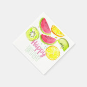 フルーツキッドパーティーツーティフルーティパーティーナプキン スタンダードカクテルナプキン (角)