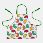 フルーツキャンディの形状パターン エプロン (正面)