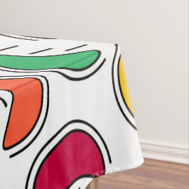 フルーツキャンディの形状パターン テーブルクロス