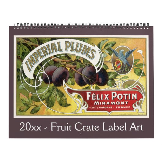 フルーツクラートラベルアート カレンダー (カバー)