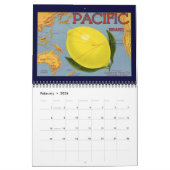 フルーツクラートラベルアート カレンダー (2月 2026)