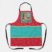 フルーツケおもしろいーキクリスマスエプロン エプロン (正面)