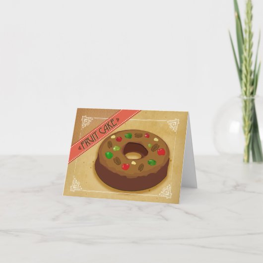 フルーツケーキのホリデーカード シーズンカード (正面)