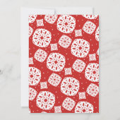 フルーツケーキサンタハットパーティークリスマス招待状 招待状 (裏面)