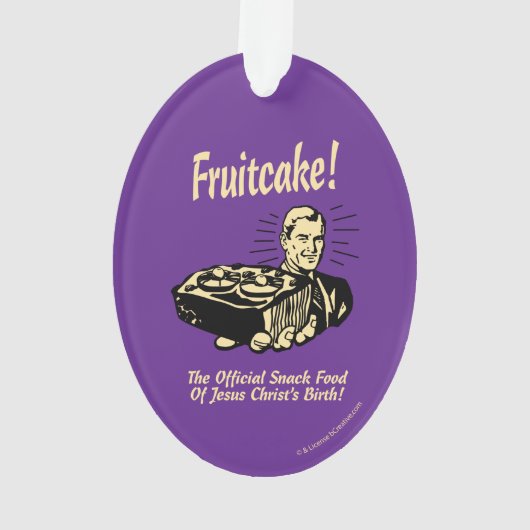 フルーツケーキ!イエス様の誕生 オーナメント (裏面)