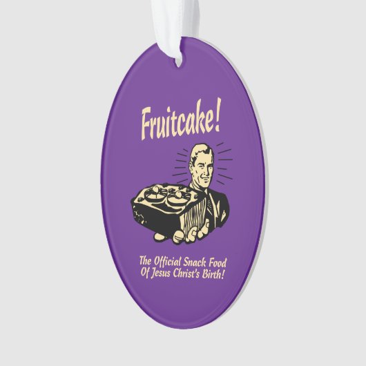 フルーツケーキ!イエス様の誕生 オーナメント (正面)