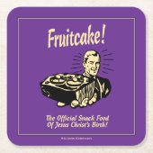 フルーツケーキ!イエス様の誕生 スクエアペーパーコースター (正面)