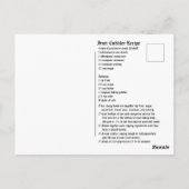 フルーツコブラーレシピ葉書 ポストカード (裏面)