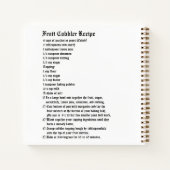 フルーツコブラーレシピ ノートブック (裏面)