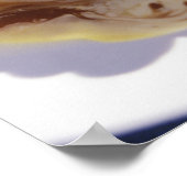 フルーツサラダにアイスクリーム。 ポスター (角)