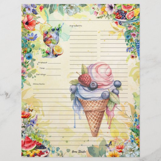 フルーツサラダ全レシピページ (正面)