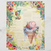 フルーツサラダ全レシピページ (正面/裏面)