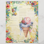 フルーツサラダ全レシピページ (裏面)