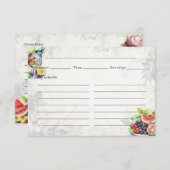 フルーツサラダ基本レシピカード エンクロージャーカード (正面/裏面)