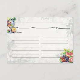 フルーツサラダ基本レシピカード エンクロージャーカード