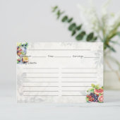 フルーツサラダ基本レシピカード エンクロージャーカード (スタンド正面)