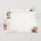 フルーツサラダ基本空白のレシピカード エンクロージャーカード (正面/裏面)