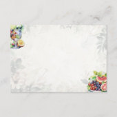 フルーツサラダ基本空白のレシピカード エンクロージャーカード (正面)