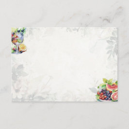 フルーツサラダ基本空白のレシピカード エンクロージャーカード