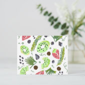 フルーツサラダ熱帯いちごキウイベリー ポストカード (スタンド正面)