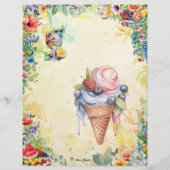 フルーツサラダ空白のフルレシピページ (裏面)