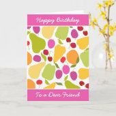 フルーツサラダ カード (黄色い花)