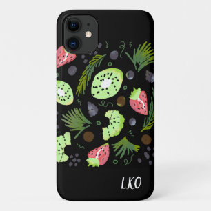 フルーツサラダ キウイ スイカ グリーナリー イラスト iPhone 11 ケース