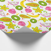 フルーツサラダ（白い大） ラッピングペーパー (角)