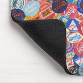 フルーツシールモンタージュパターン マウスパッド (コーナー)