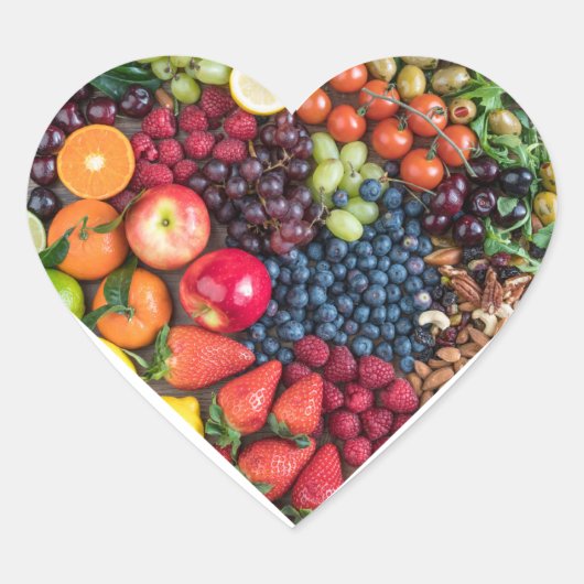 フルーツシール ハートシール (正面)