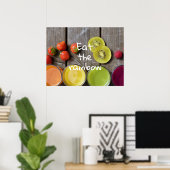 フルーツジカラフルューシ食べュー ポスター (ホームオフィス)