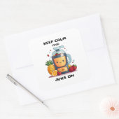 フルーツジュイ保サーの穏やかさとジュースの健康 スクエアシール (封筒)