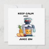 フルーツジュイ保サーの穏やかさとジュースの健康 招待状 (裏面)