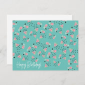 フルーツスイカアイスクリーム及び種子おもしろい模様 ポストカード (正面/裏面)