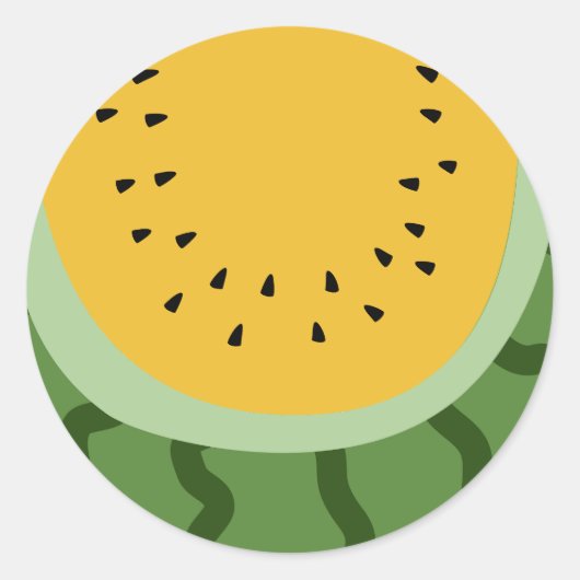 フルーツスイカ ラウンドシール (正面)