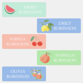 フルーツスクールプレスクール保育防水ラベル ラベル