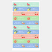 フルーツスクールプレスクール保育防水ラベル ラベル (シート)