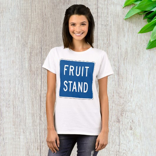 フルーツスタンドの道路標識 Tシャツ