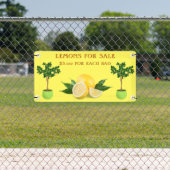 フルーツスタンドを販売するためにレモンをパーソナライズ 横断幕 (インサイチュ)