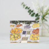 フルーツスタンドバイグスタフカイレボット,ヴィンテージアート ポストカード (スタンド正面)