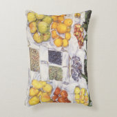 フルーツスタンドバイGustave Caillebotte,ヴィンテージアート アクセントクッション (正面(垂直))