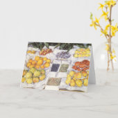 フルーツスタンドバイGustave Caillebotte,ヴィンテージアート カード (黄色い花)