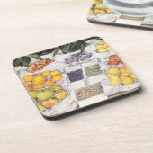 フルーツスタンドバイGustave Caillebotte,ヴィンテージアート コースター (左側)