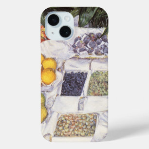 フルーツスタンドバイGustave Caillebotte,ヴィンテージアート iPhone 15ケース