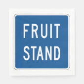 フルーツスタンドロードサイン スタンダードランチョンナプキン (正面)