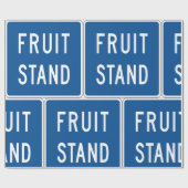 フルーツスタンドロードサイン ラッピングペーパー (フラット)