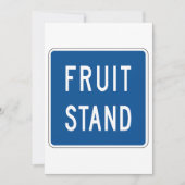 フルーツスタンドロードサイン 招待状 (正面)